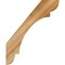 Ekena Millwork 4"W x 18"D x 22"H Olympic Rough Sawn Knee Brace, Western Red Cedar BRC04X18X22OLY00RWR - alternate 2